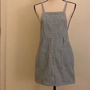Forever21 Striped Overall Dress